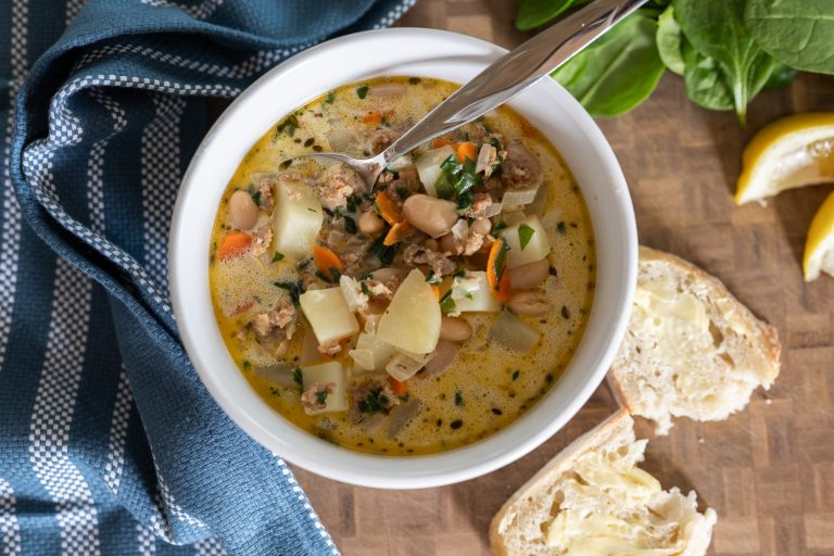 Italian Sausage, White Bean & Potato Soup