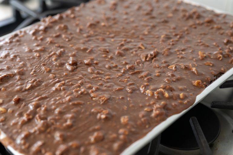 Close up of the icing.